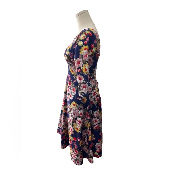Unique Vintage - Floral 1950’s Swing dress - XS - Picture 4 of 6